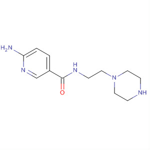 827588-09-0  3-Pyridinecarboxamide, 6-amino-N-[2-(1-piperazinyl)ethyl]-