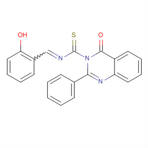 827601-16-1  3(4H)-Quinazolinecarbothioamide,N-[(2-hydroxyphenyl)methylene]-4-oxo-2-phenyl-