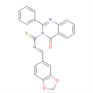 827601-27-4  3(4H)-Quinazolinecarbothioamide,N-(1,3-benzodioxol-5-ylmethylene)-4-oxo-2-phenyl-
