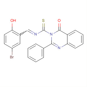 827601-29-6  3(4H)-Quinazolinecarbothioamide,N-[(5-bromo-2-hydroxyphenyl)methylene]-4-oxo-2-phenyl-