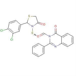 827601-38-7  4(3H)-Quinazolinone,3-[[2-(3,4-dichlorophenyl)-4-oxo-3-thiazolidinyl]thioxomethyl]-2-phenyl-