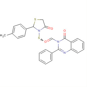 827601-40-1  4(3H)-Quinazolinone,3-[[2-(4-methylphenyl)-4-oxo-3-thiazolidinyl]thioxomethyl]-2-phenyl-