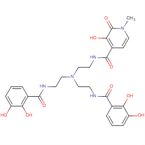 827603-01-0  4-Pyridinecarboxamide,N-[2-[bis[2-[(2,3-dihydroxybenzoyl)amino]ethyl]amino]ethyl]-1,2-dihydro-3-hydroxy-1-methyl-2-oxo-