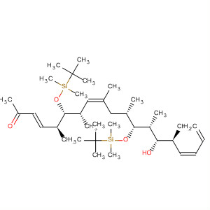 827603-13-4  3,8,16,18-Nonadecatetraen-2-one,6,12-bis[[(1,1-dimethylethyl)dimethylsilyl]oxy]-14-hydroxy-5,7,9,11,13,15-hexamethyl-, (3E,5S,6S,7S,8Z,11S,12R,13R,14S,15S,16Z)-