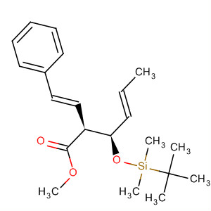 827605-58-3  4-Hexenoic acid,3-[[(1,1-dimethylethyl)dimethylsilyl]oxy]-2-[(1E)-2-phenylethenyl]-, methylester, (2S,3R,4E)-