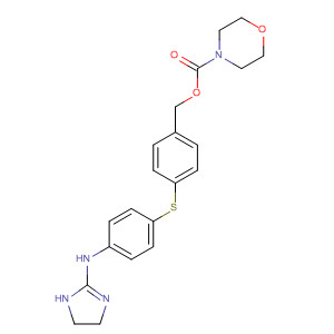 827610-52-6  4-Morpholinecarboxylic acid,[4-[[4-[(4,5-dihydro-1H-imidazol-2-yl)amino]phenyl]thio]phenyl]methylester