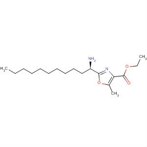 827616-01-3  4-Oxazolecarboxylic acid, 2-[(1R)-1-aminoundecyl]-5-methyl-, ethylester