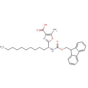 827616-13-7  4-Oxazolecarboxylic acid,2-[(1R)-1-[[(9H-fluoren-9-ylmethoxy)carbonyl]amino]undecyl]-5-methyl-