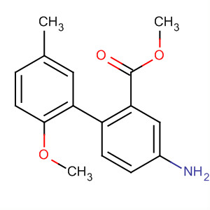 827623-17-6  [1,1'-Biphenyl]-2-carboxylic acid, 4-amino-2'-methoxy-5'-methyl-, methylester
