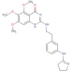 828243-25-0  4(1H)-Quinazolinone,2-[[[3-[(3,4-dihydro-2H-pyrrol-5-yl)amino]phenyl]methyl]methylamino]-5,6,7-trimethoxy-