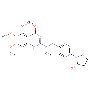 828243-53-4  4(1H)-Quinazolinone,5,6,7-trimethoxy-2-[methyl[[4-(2-oxo-1-pyrrolidinyl)phenyl]methyl]amino]-