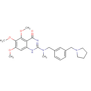 828243-87-4  4(1H)-Quinazolinone,5,6,7-trimethoxy-2-[methyl[[3-(1-pyrrolidinylmethyl)phenyl]methyl]amino]-