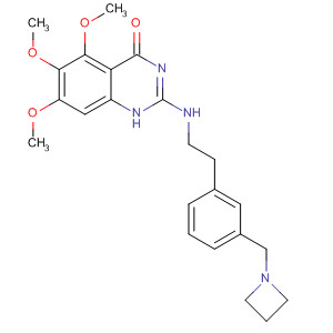 828243-88-5  4(1H)-Quinazolinone,2-[[[3-(1-azetidinylmethyl)phenyl]methyl]methylamino]-5,6,7-trimethoxy-