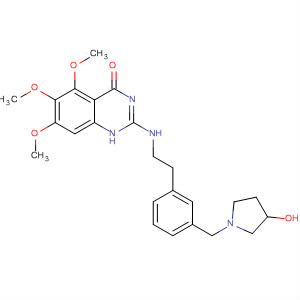 828243-92-1  4(1H)-Quinazolinone,2-[[[3-[(3-hydroxy-1-pyrrolidinyl)methyl]phenyl]methyl]methylamino]-5,6,7-trimethoxy-