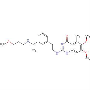 828243-95-4  4(1H)-Quinazolinone,6,7-dimethoxy-2-[[[3-[1-[(2-methoxyethyl)methylamino]ethyl]phenyl]methyl]methylamino]-5-methyl-