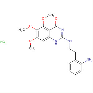 828244-20-8  4(1H)-Quinazolinone,2-[[(2-aminophenyl)methyl]methylamino]-5,6,7-trimethoxy-,hydrochloride