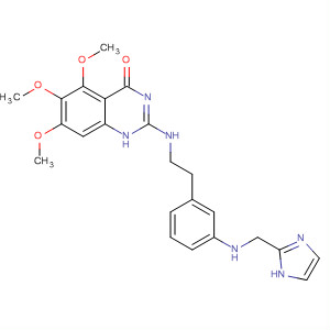 828244-60-6  4(1H)-Quinazolinone,2-[[[3-[(1H-imidazol-2-ylmethyl)amino]phenyl]methyl]methylamino]-5,6,7-trimethoxy-