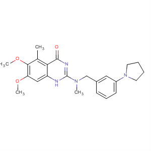828244-62-8  4(1H)-Quinazolinone,6,7-dimethoxy-5-methyl-2-[methyl[[3-(1-pyrrolidinyl)phenyl]methyl]amino]-
