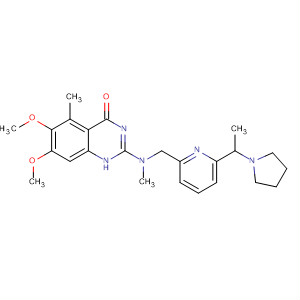 828245-07-4  4(1H)-Quinazolinone,6,7-dimethoxy-5-methyl-2-[methyl[[6-[1-(1-pyrrolidinyl)ethyl]-2-pyridinyl]methyl]amino]-