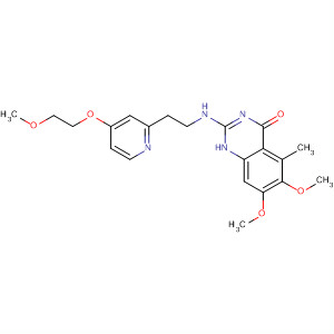 828245-11-0  4(1H)-Quinazolinone,6,7-dimethoxy-2-[[[4-(2-methoxyethoxy)-2-pyridinyl]methyl]methylamino]-5-methyl-