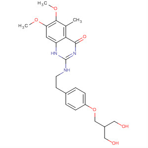 828245-26-7  4(1H)-Quinazolinone,2-[[[4-[3-hydroxy-2-(hydroxymethyl)propoxy]phenyl]methyl]methylamino]-6,7-dimethoxy-5-methyl-