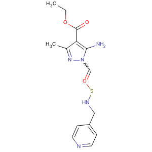 828245-64-3  1H-Pyrazole-4-carboxylic acid,5-amino-3-methyl-1-[[(4-pyridinylmethyl)amino]thioxomethyl]-, ethyl ester