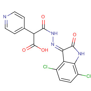 828251-55-4  4-Pyridineacetic acid,(2Z)-(4,7-dichloro-1,2-dihydro-2-oxo-3H-indol-3-ylidene)hydrazide 828251-55-4  4-Pyridineacetic acid,(2Z)-(4,7-dichloro-1,2-dihydro-2-oxo-3H-indol-3-ylidene)hydrazide