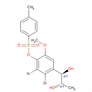 828253-67-4  1,2-Propanediol,1-[2,3-dibromo-5-methoxy-4-[[(4-methylphenyl)sulfonyl]oxy]phenyl]-,(1R,2S)-rel-