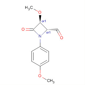 828254-71-3  2-Azetidinecarboxaldehyde, 3-methoxy-1-(4-methoxyphenyl)-4-oxo-,(2R,3S)-rel-