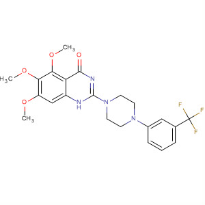 828256-45-7  4(1H)-Quinazolinone,5,6,7-trimethoxy-2-[4-[3-(trifluoromethyl)phenyl]-1-piperazinyl]-