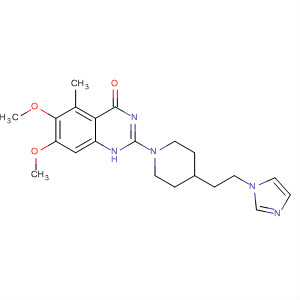 828256-91-3  4(1H)-Quinazolinone,2-[4-[2-(1H-imidazol-1-yl)ethyl]-1-piperidinyl]-6,7-dimethoxy-5-methyl-