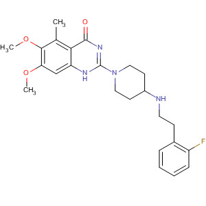 828256-93-5  4(1H)-Quinazolinone,2-[4-[[(2-fluorophenyl)methyl]methylamino]-1-piperidinyl]-6,7-dimethoxy-5-methyl-