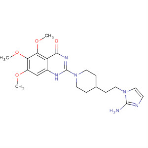 828257-02-9  4(1H)-Quinazolinone,2-[4-[2-(2-amino-1H-imidazol-1-yl)ethyl]-1-piperidinyl]-5,6,7-trimethoxy-