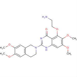 828257-58-5  4(1H)-Quinazolinone,5-(2-aminoethoxy)-2-(3,4-dihydro-6,7-dimethoxy-2(1H)-isoquinolinyl)-6,7-dimethoxy-