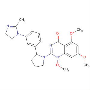 828257-90-5  4(1H)-Quinazolinone,2-[2-[3-(4,5-dihydro-2-methyl-1H-imidazol-1-yl)phenyl]-1-pyrrolidinyl]-5,6,7-trimethoxy-