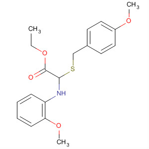 828257-91-6  Acetic acid, [(2-methoxyphenyl)amino][[(4-methoxyphenyl)methyl]thio]-,ethyl ester