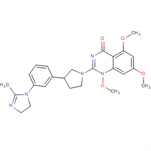 828258-21-5  4(1H)-Quinazolinone,2-[3-[3-(4,5-dihydro-2-methyl-1H-imidazol-1-yl)phenyl]-1-pyrrolidinyl]-5,6,7-trimethoxy-