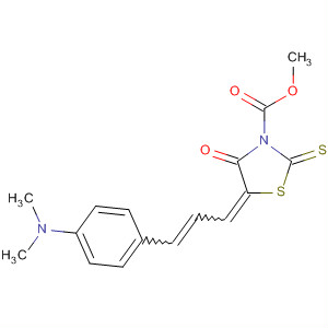 828258-76-0  3-Thiazolidinecarboxylic acid,5-[3-[4-(dimethylamino)phenyl]-2-propenylidene]-4-oxo-2-thioxo-, methylester