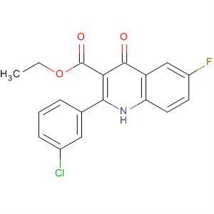 828264-22-8  3-Quinolinecarboxylic acid,2-(3-chlorophenyl)-6-fluoro-1,4-dihydro-4-oxo-, ethyl ester