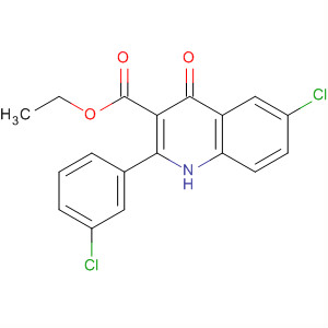 828264-27-3  3-Quinolinecarboxylic acid,6-chloro-2-(3-chlorophenyl)-1,4-dihydro-4-oxo-, ethyl ester