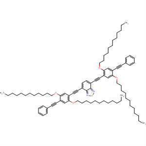 828268-80-0  2,1,3-Benzothiadiazole,4,7-bis[[2,5-bis(dodecyloxy)-4-(phenylethynyl)phenyl]ethynyl]-