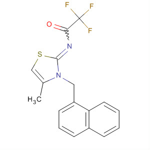 820230-90-8  Acetamide,2,2,2-trifluoro-N-[4-methyl-3-(1-naphthalenylmethyl)-2(3H)-thiazolylidene]-