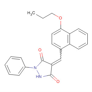 820237-22-7  3,5-Pyrazolidinedione,1-phenyl-4-[(4-propoxy-1-naphthalenyl)methylene]-