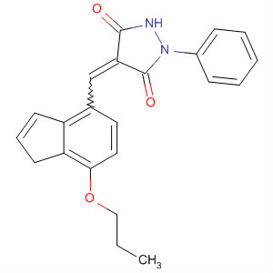 820237-23-8  3,5-Pyrazolidinedione,4-[(2,3-dihydro-7-propoxy-1H-inden-4-yl)methylene]-1-phenyl-