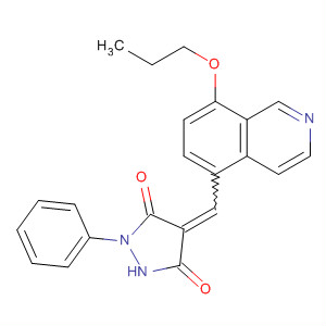 820237-35-2  3,5-Pyrazolidinedione,1-phenyl-4-[(8-propoxy-5-isoquinolinyl)methylene]-