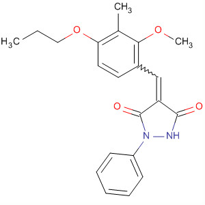 820237-53-4  3,5-Pyrazolidinedione,4-[(2-methoxy-3-methyl-4-propoxyphenyl)methylene]-1-phenyl-