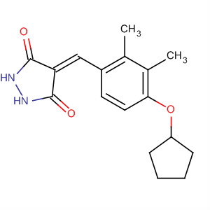 820238-69-5  3,5-Pyrazolidinedione,4-[[4-(cyclopentyloxy)-2,3-dimethylphenyl]methylene]-