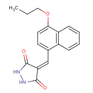 820238-73-1  3,5-Pyrazolidinedione, 4-[(4-propoxy-1-naphthalenyl)methylene]-