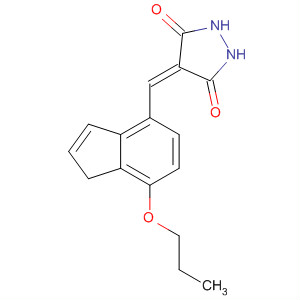 820238-74-2  3,5-Pyrazolidinedione,4-[(2,3-dihydro-7-propoxy-1H-inden-4-yl)methylene]-