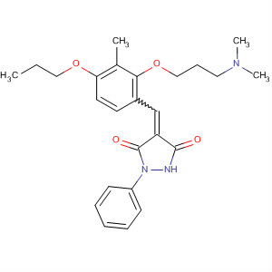 820238-84-4  3,5-Pyrazolidinedione,4-[[2-[3-(dimethylamino)propoxy]-3-methyl-4-propoxyphenyl]methylene]-1-phenyl-